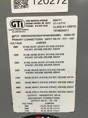 USED GRAND TRANSFORMERS GT-C677E