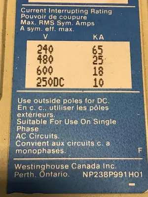 USED WESTINGHOUSE FD3050