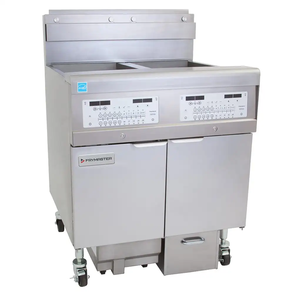 Frymaster 2FQG30U Gas Fryer - (2) 30 Lb Vats, Floor Model, Liquid Propane
