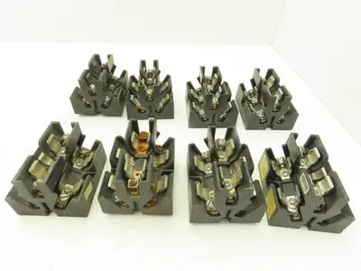 Bussmann JP60030-3CORA Pyramid /Open Style Fuse Block 600V-30A 3 Pole Lot of 8