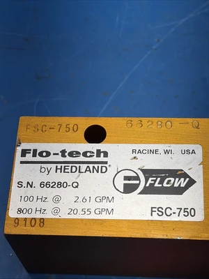 NEW Flo-Tech FSC 750