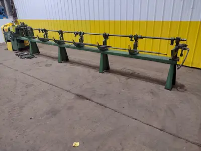 5/16" X 20' SHUSTER METTLER 2A4V AUTOMATIC WIRE STRAIGHTENER AND CUT MACHINE: STOCK #19403