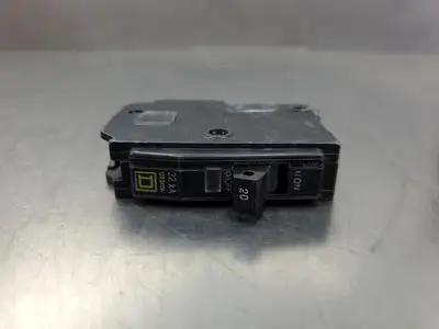 USED Square D 2238 Screw-On Breaker, 20A, 1P, 120/240V, 22kA