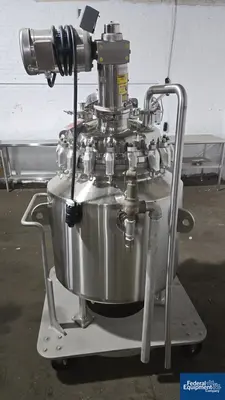 USED Pfaudler 30 Gal Pfaudler Glass Lined Reactor, 50/150#