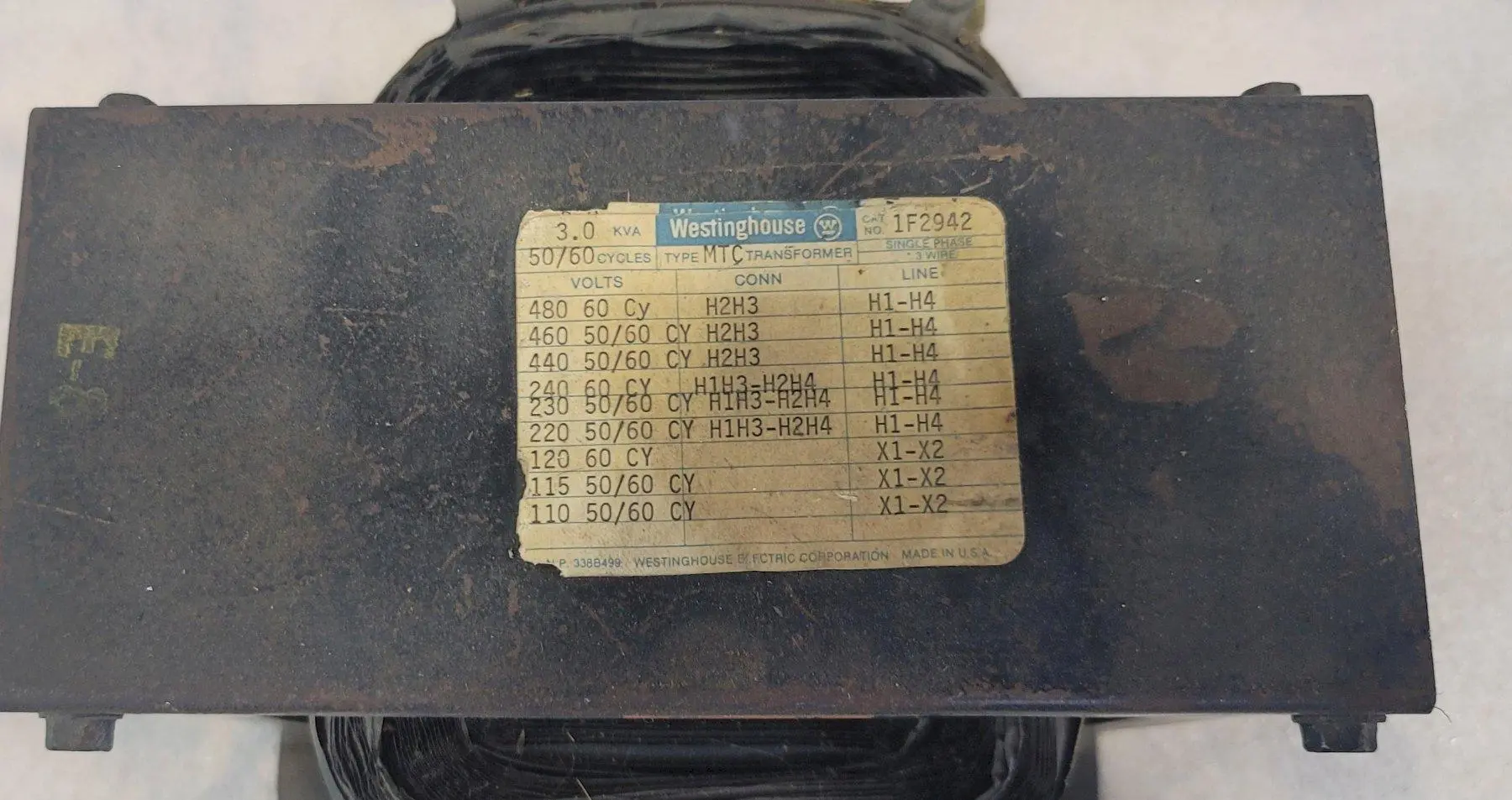 USED Westinghouse 1F2942