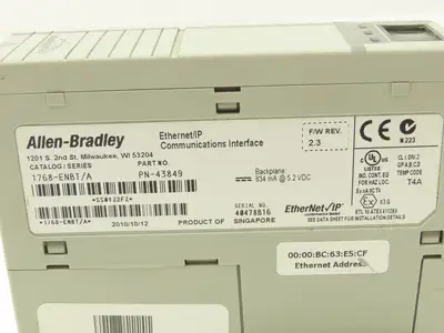 Allen Bradley 1768-ENBT Ethernet IP Communication Interface Module Ser A Rev 2.3