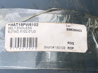 102" LG, 6" WD, Endless Belt HAT18PW6102