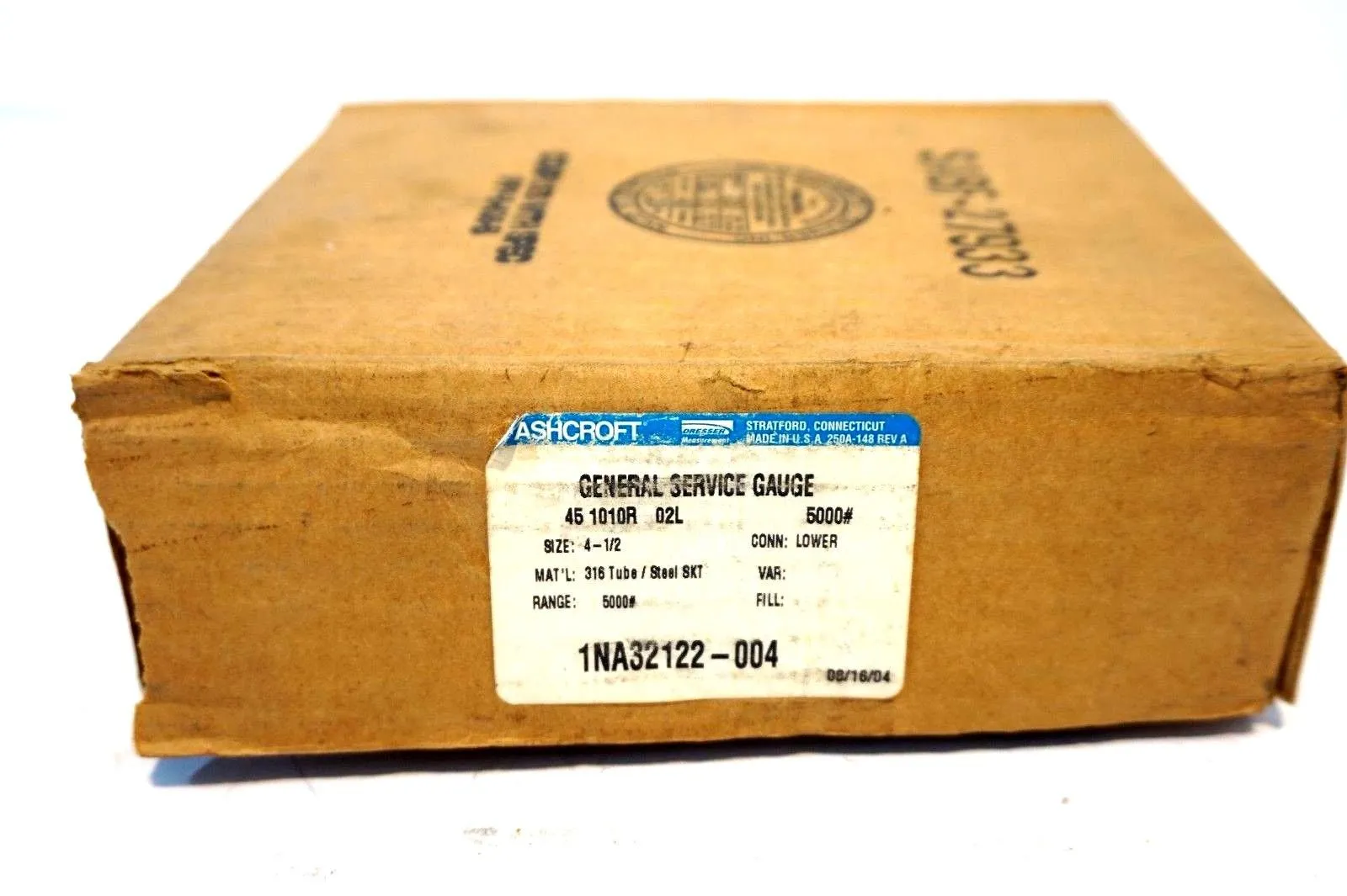 NEW ASHCROFT 45-1010R-02L PRESSURE GAUGE 451010R02L