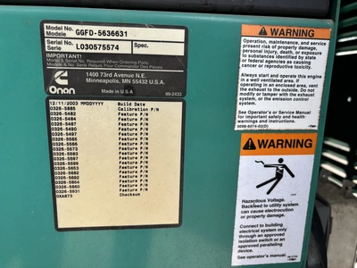 USED CUMMINS GGFD-5636631