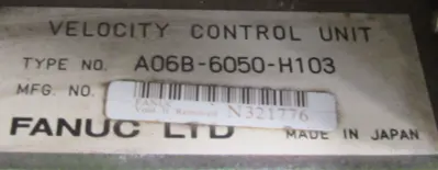 USED FANUC A06B-6050-H103 SERVO DRIVE UNIT A06B6050H103 A20B-1000-0560/18F