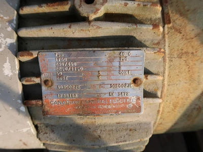 7.5 hp, 230/460 volts, 1760 rpm, 213T Electric Motor