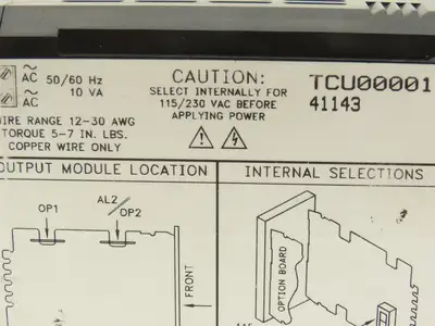 Red Lion Controls TCU00001 4.4 Digit Panel Mount Temperature Control 115/230VAC