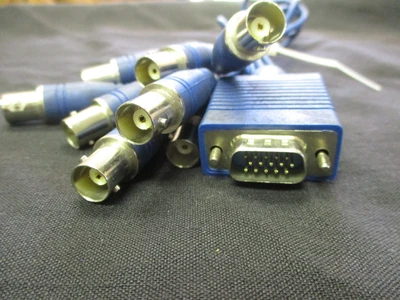 DVR Cable VGA 15-pin Male to 8-pin BNC Female DVR Connector (Lot G)