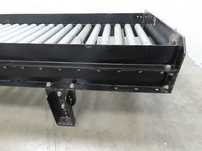 EMI 28"x 10' Gravity Roller Conveyor 1.9" Roller 25"BF 3" Centers 12"H