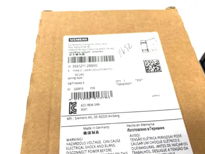 USED SIEMENS SIRIUS SAFETY RELAY, OUTPUT EXPANSION, SPRING TYPE, 24VDC