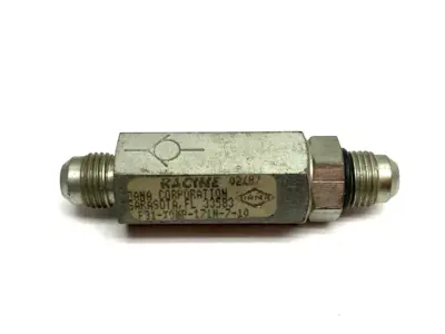 New | in-Stock RACINE IN-LINE CHECK VALVE, DANA CORP. Valves/Fittings | Maverick Industrial Sales #1100912