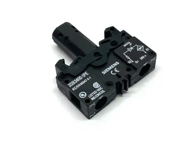 New | in-Stock Siemens Lamp Holder, White, 24V AC/DC Switch Parts Michigan US | Maverick Industrial Sales #1487412