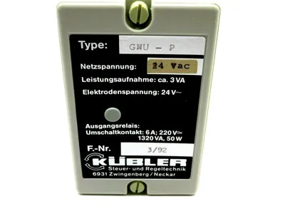 NEW KUBLER GNU-P CONTROL MODULE 24VAC GNUP