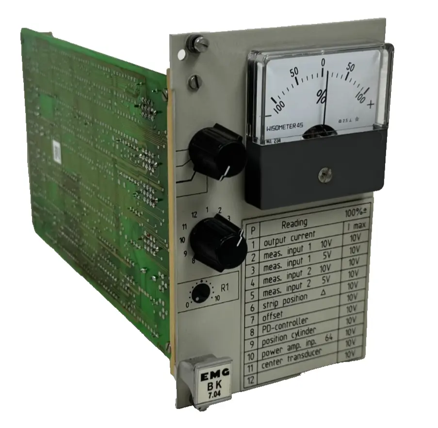 USED EMG AUTOMATION BK7.04 CONTROL AMPLIFIER CARD BK7-2.1