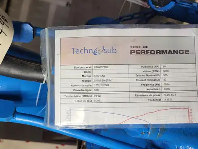 Used TSURUMI LH645-60 Pumps British Columbia CA | Lenmark #1743893