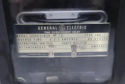 General Electric 12IAC51B3A Time Overcurrent Relay - STOCK GF172