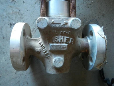Fisher 1" 125 Class, 316 Stainless Flanged Control Valve