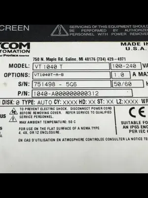 USED XYCOM VT1040T