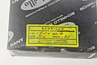 Schrillo 3/4" High Speed Steel Countersink 120 Degree 1/2 #1024 USA Lot of 3
