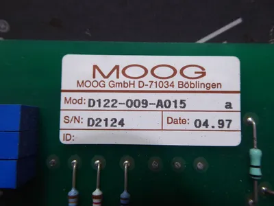MOOG D122-009-A015 P25 Universal Parison Programmer Amplifier Board Used