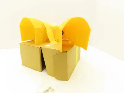 ARO 492P16 Foot Pedal Valve Safety Guard Yellow Plastic 114417  Lot of 2