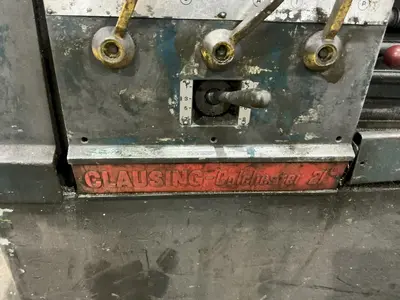 21" X 84" CLAUSING MODEL #21 ENGINE LATHE METRIC & 3.5" HOLE: YOBRO #25140