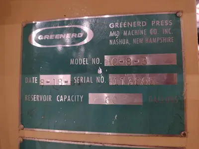 USED GREENERD HC-8-3