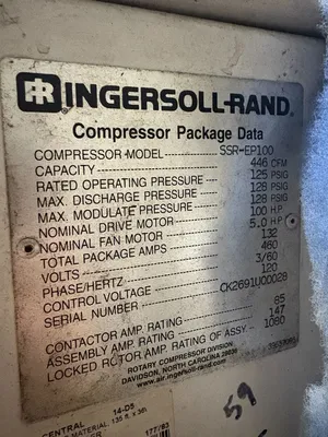 INGERSOLL-RAND SSR-EP100 Pumps & Hydraulics | ESS Industrial Equipment Sales (11)