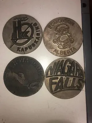 3445-700 Assorted Group Lot of 50 Antique Mixed Master Brocading Templates -Magnesium Metal Material