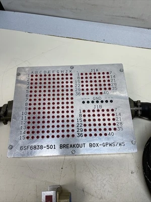 Aircraft Breakout Box GPWS/WS 6SF6838-501 MK-VII Warning Computer To Aircraft