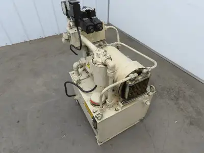 Showa Okuma PVU-40-0403-HX CNC Lathe Hydraulic Power Unit 2.2kw 25L/Min 40L Tank