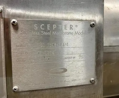 🔴 Final Clearance - Used Scepter Cross Membrane Filtration System