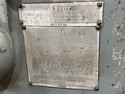 USED LODGE & SHIPLEY 25" MEDIUM DUTY