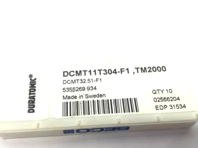 USED SECO DURATOMIC INSERT FOR TURNING DCMT32.51-F1