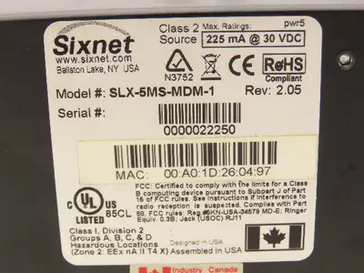 Used SIXNET _UNKNOWN_ Robot Parts Indiana US | Arrow Industrial #1365068