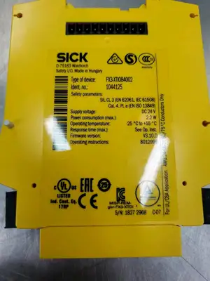 USED Sick FX3-XTI084002 V3.10.0 Safety Relay, (1044125)