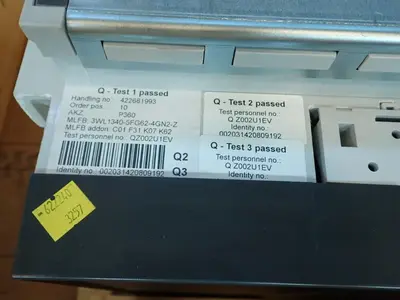 USED SIEMENS 3WL13405FG6246N2Z