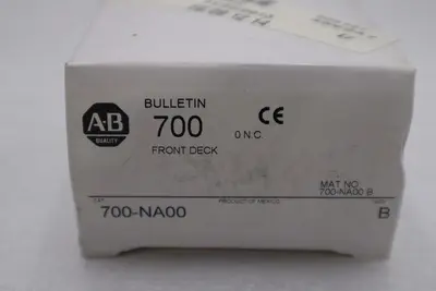NEW OPEN BOX AB Allen-Bradley Front Deck Contact Block Ser.B 700-NA00 STK G965A