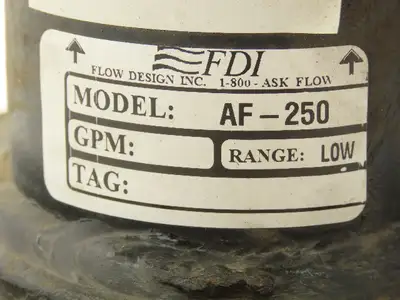 FDI Flow Design AF-250 Balancing Valve 2-1/2" Flanged Butterfly Shut-Off #150