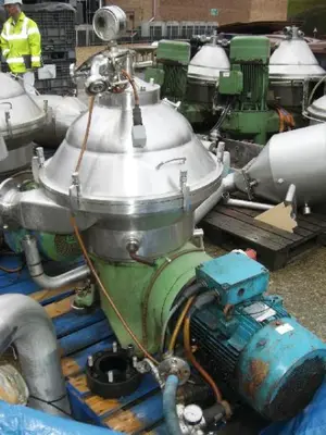 (2) Westfalia SA 20-06-076 sanitary clarifier centrifuges, 316 SS.