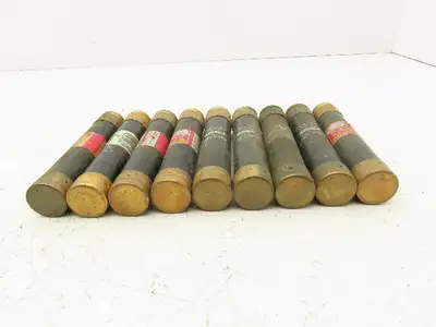 Buss Bussman FRSR50 FRS-R-50 Time Delay Fuse 50Amp RK5 600VAC 300VDC Lot of 9