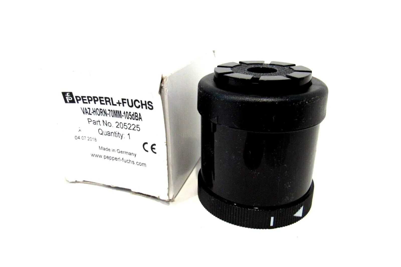 NEW PEPPERL + FUCH VAZ-HORN-70MM-105DBA STACK LIGHT ALARM VAZHORN70MM105DBA