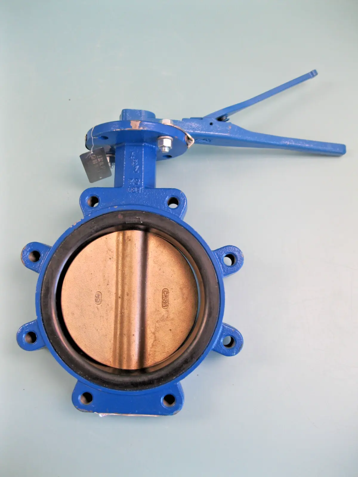 8" ABZ Lug Style Butterfly Valve DI/Al Br/Buna Lever-Operated NEW H5