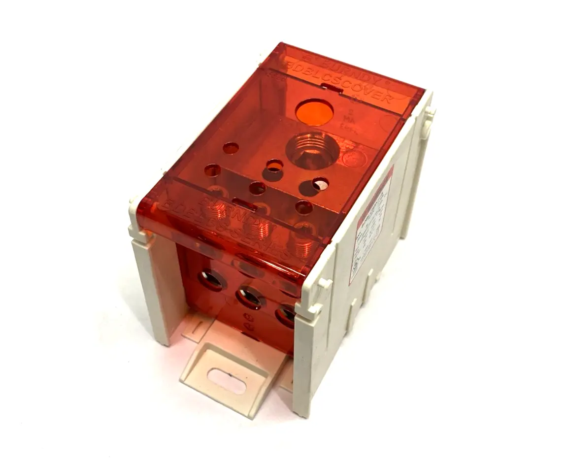 BDBLCS5K1FS | Burndy  1-Pole Finger-Safe Power Distribution Block 600V 310A CU9AL - New Other