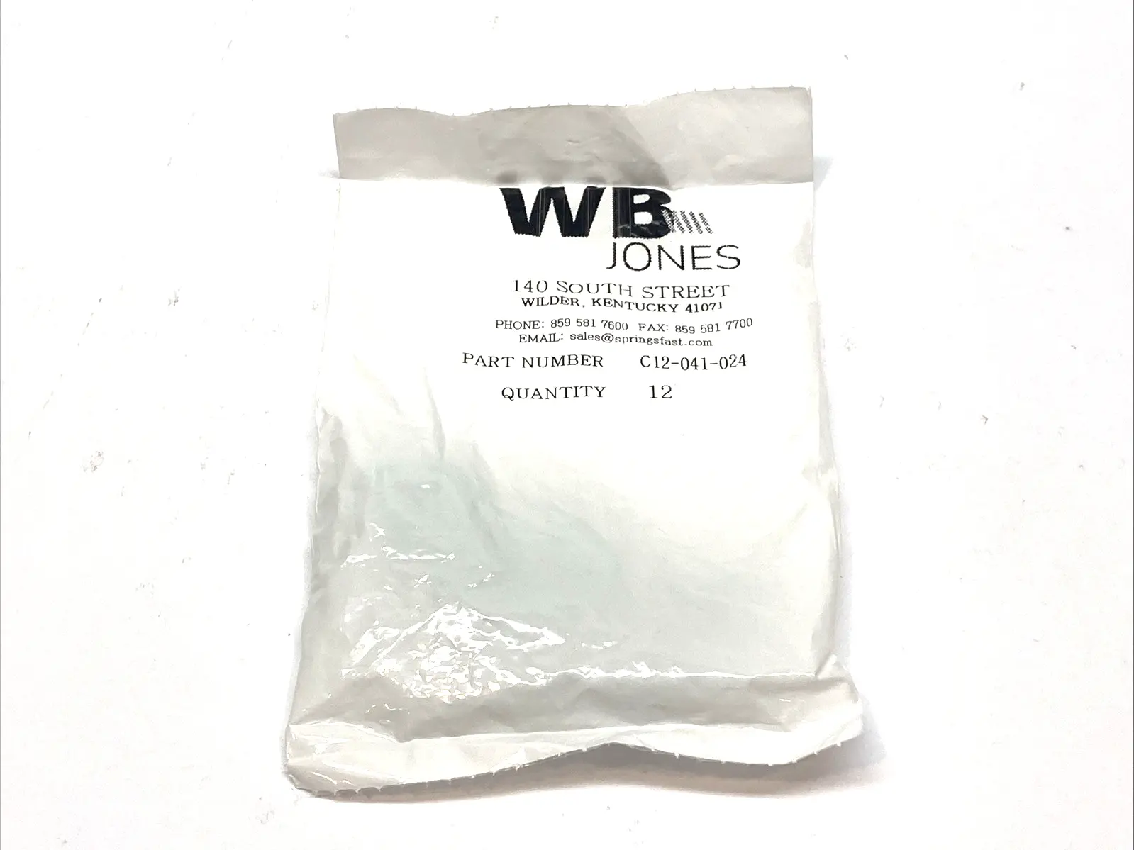 New | in-Stock WB Jones Springs 3/4" BAG OF 12 Misc Fasteners Michigan US | Maverick Industrial Sales #1424620